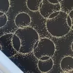 Ambalaje Flori Cadouri Bicolore Coli CIRCLE NEGRU AURIU ALB F