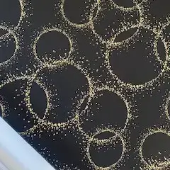 Ambalaje Flori Cadouri Bicolore Coli CIRCLE NEGRU AURIU ALB F