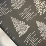 Ambalaje Flori Cadouri Bicolore Iarna Coli ALBERI GRI PLATINA F