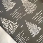 Ambalaje Flori Cadouri Bicolore Iarna Coli ALBERI GRI PLATINA F7