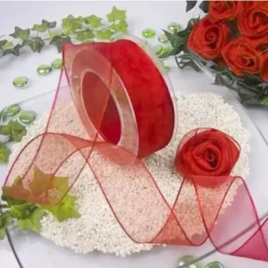 Ambalaje Flori Cadouri Benzi ORGANZA ROȘU